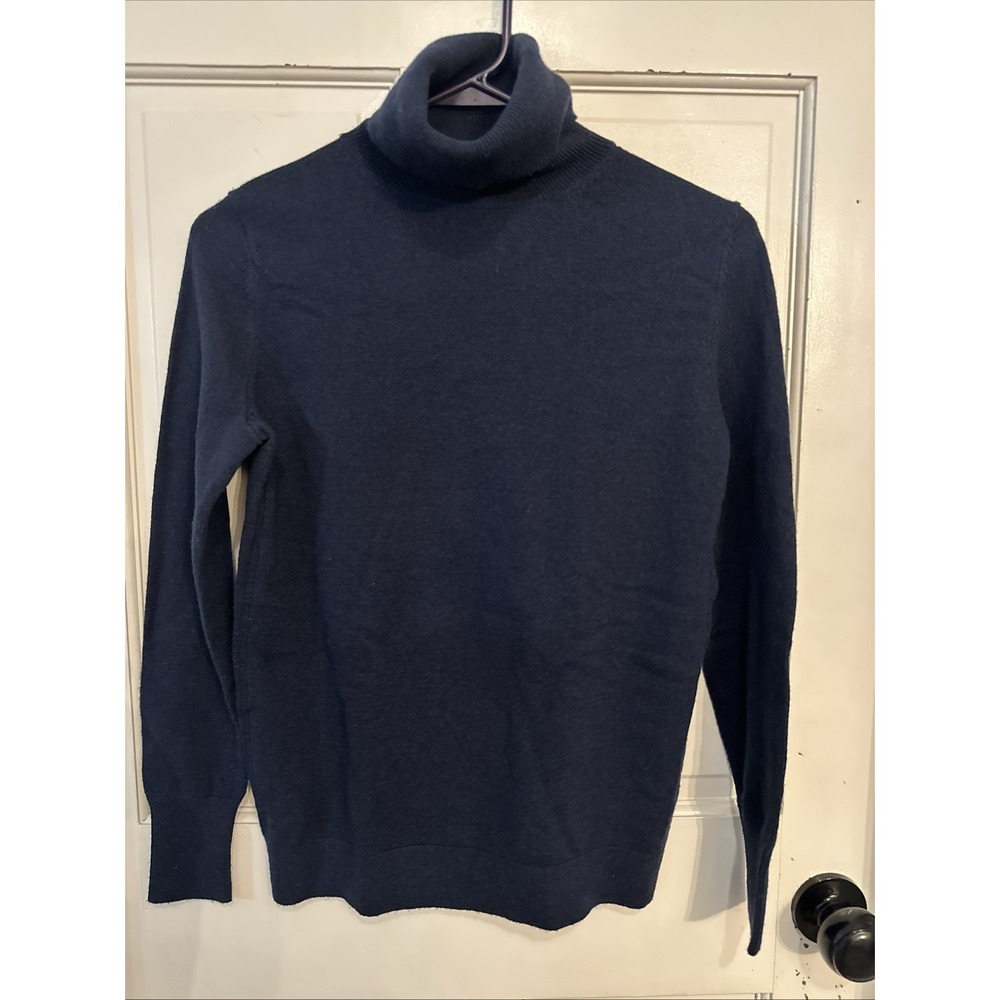 Banana Republic Women's Navy Blue Turtleneck Sweater